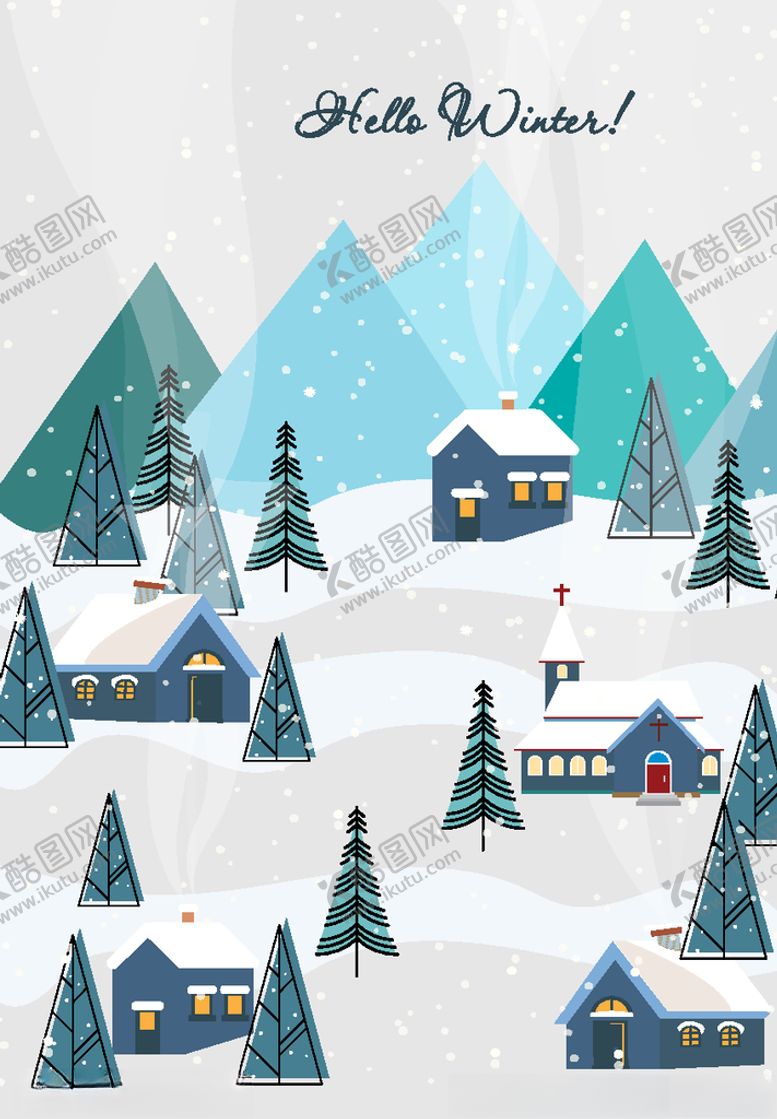 编号：95238609160000245740【酷图网】源文件下载-美丽冬季郊外风景