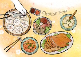 食物插画海报