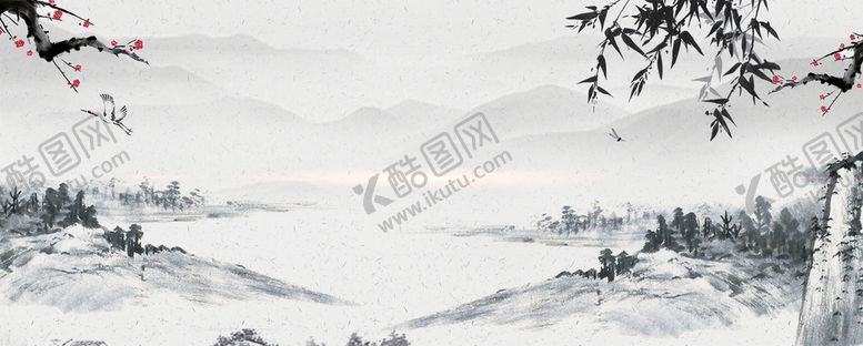 编号：96840509121654303492【酷图网】源文件下载-复古海报背景中式底纹纹理