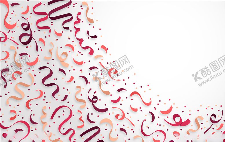 编号：76846506190729426562【酷图网】源文件下载-彩带纸屑