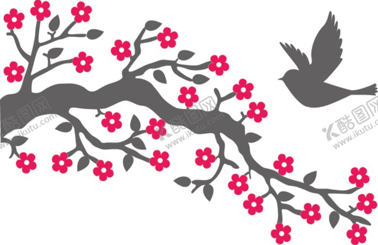 编号：95848909151119241026【酷图网】源文件下载-梅花小鸟