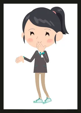手绘卡通女孩动画