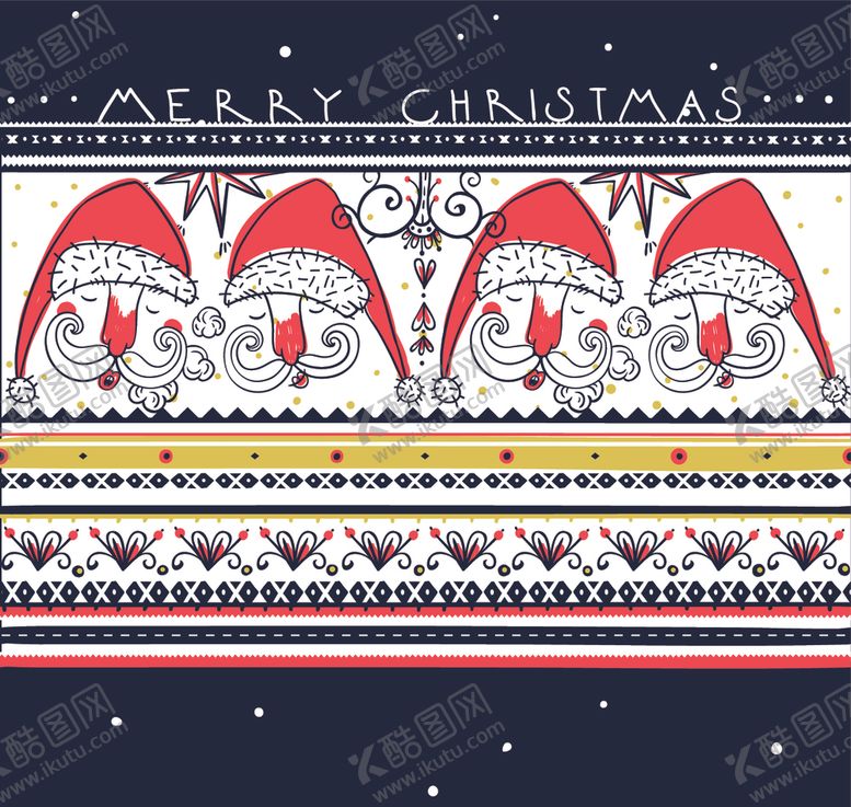 编号：86193509300504314095【酷图网】源文件下载-圣诞节创意卡通图案