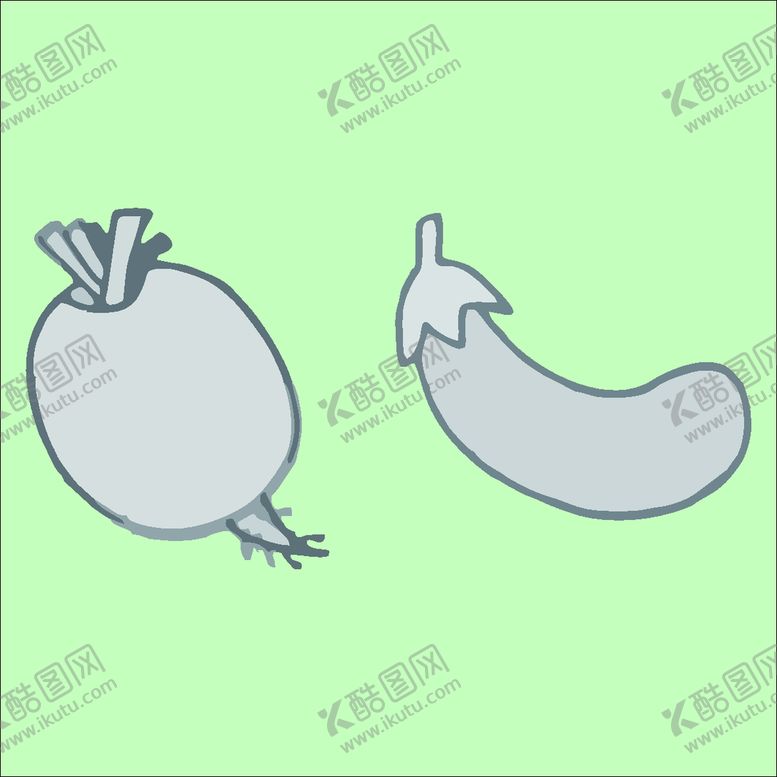 编号：91175710311040263800【酷图网】源文件下载-简笔画蔬菜