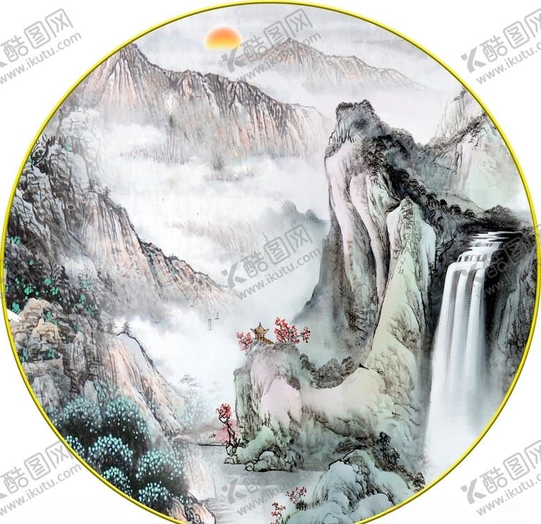 编号：30309506182015084552【酷图网】源文件下载-新中式意境装饰画图片