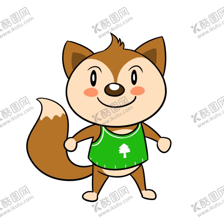 编号：49533704102128541114【酷图网】源文件下载-卡通松鼠形象