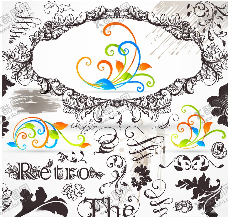 编号：39519110011648062034【酷图网】源文件下载-复古高档花纹