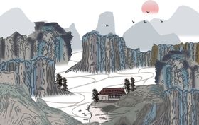 意境水墨山水