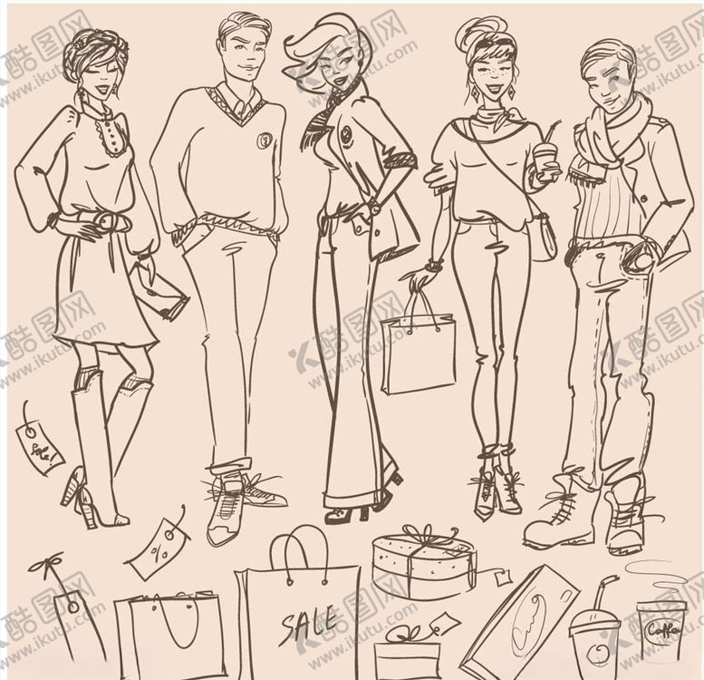 编号：60974111011709017454【酷图网】源文件下载-卡通女人