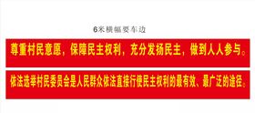 横幅条自由选举红色