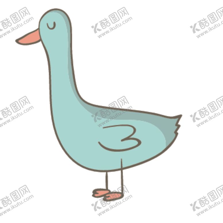 编号：32176709271941595357【酷图网】源文件下载-呆萌小鸭子