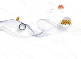 背景墙客厅新中式山水壁画