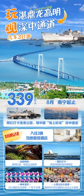 湛鼎龙高明深中通道旅游海报