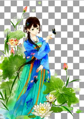 荷花美女