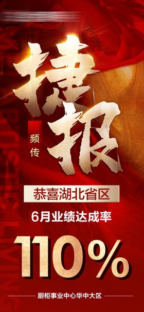 捷报 喜报 海报 祥云