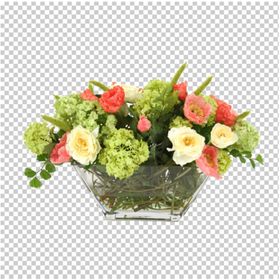 PSD分层素材花艺免抠图