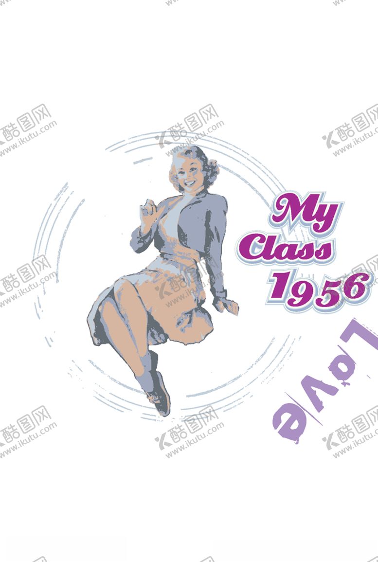 编号：75777605050203403402【酷图网】源文件下载-女装人物印花