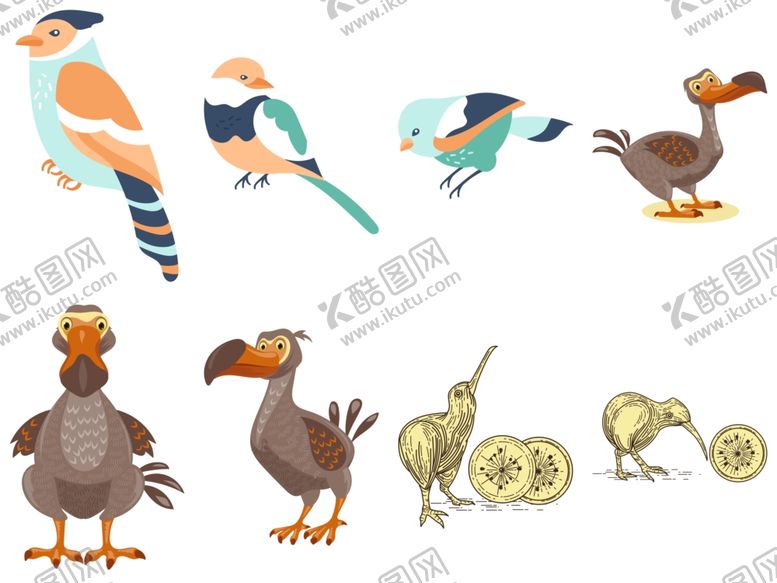 编号：13158010310054366080【酷图网】源文件下载-卡通鸟