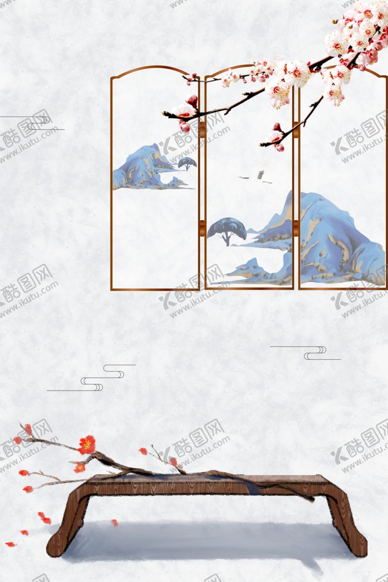 编号：14184306281953259143【酷图网】源文件下载-中式背景墙中式背景素材背景