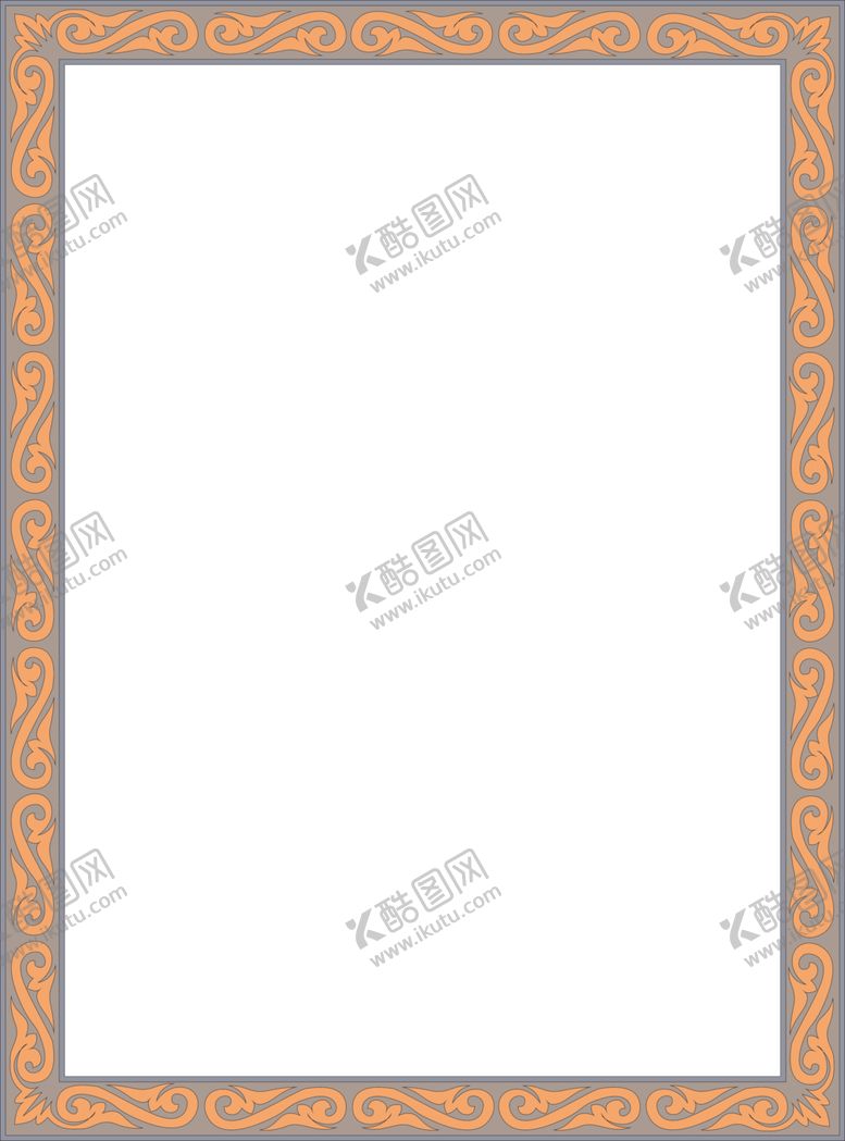 编号：32059306170157565203【酷图网】源文件下载-简约花纹边框