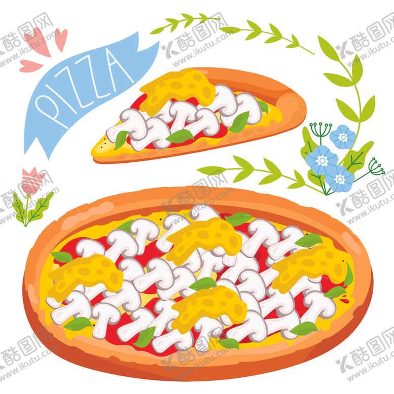 编号：54303005021707343895【酷图网】源文件下载-美味披萨