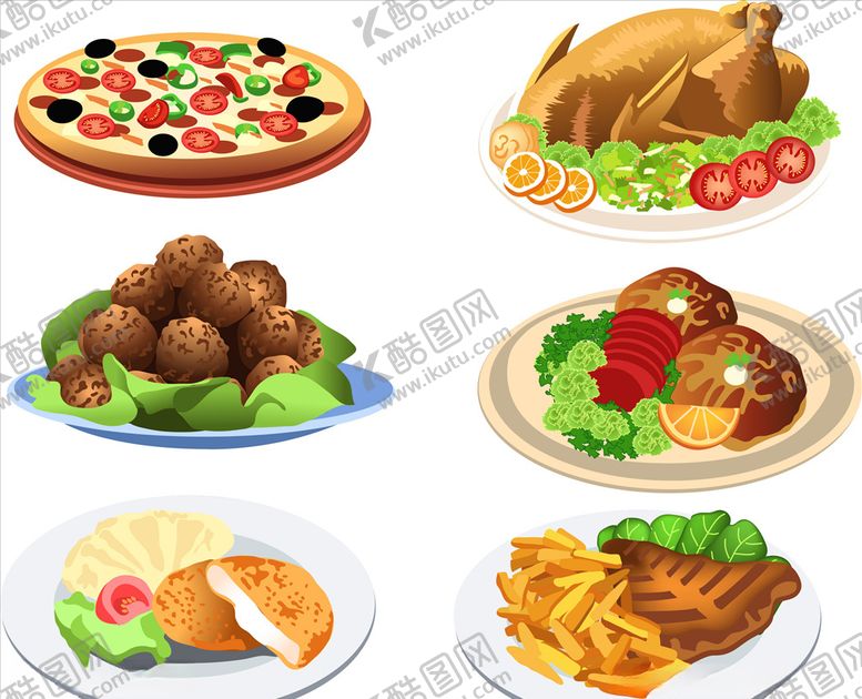 编号：51716309180014428646【酷图网】源文件下载-西餐披萨