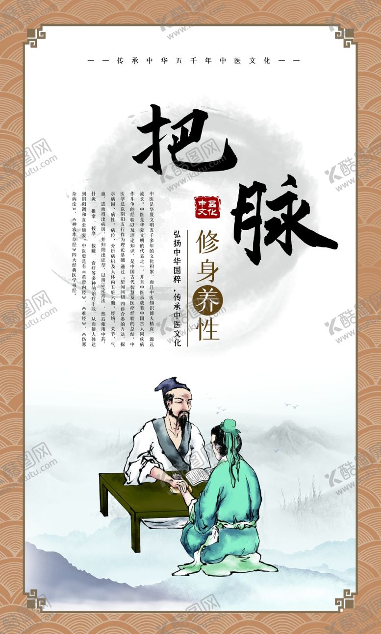编号：25268502032339051836【酷图网】源文件下载-把脉海报