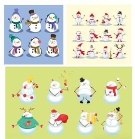 卡通雪人