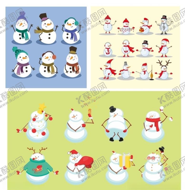 编号：25593009130058531562【酷图网】源文件下载-卡通雪人