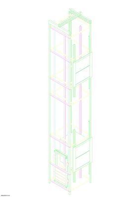 货用电梯CAD 3D图