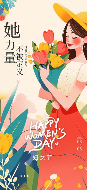 三八妇女节她力量海报