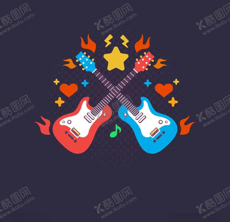 编号：30179103311419079311【酷图网】源文件下载-吉他