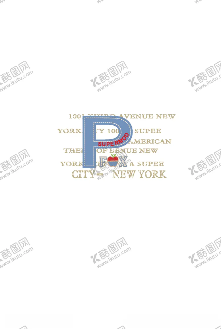 编号：82095206290345515859【酷图网】源文件下载-字母印花