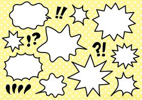 多样空白对话气泡集合