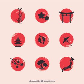 日本元素图标