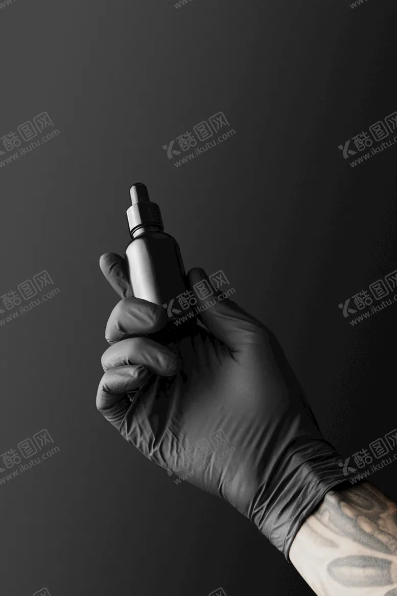编号：86594710082012517239【酷图网】源文件下载-黑石化妆瓶样机