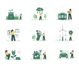 绿色能源与环保插图