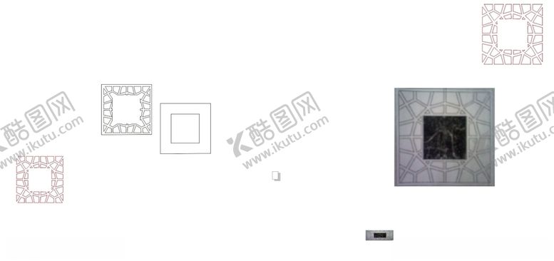 编号：88356710020632595471【酷图网】源文件下载-方形雕花