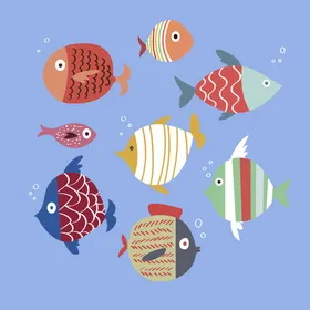 海洋生物鱼类底动底世界