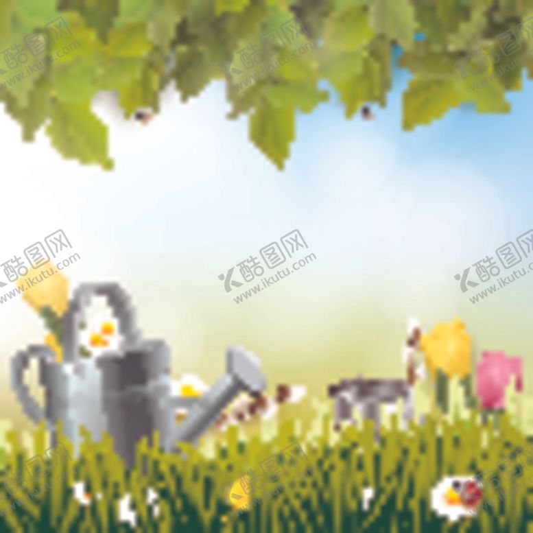 编号：45728709230427236345【酷图网】源文件下载-春天鲜花清新背景
