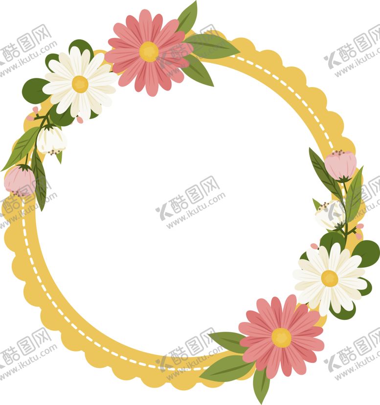编号：96984601271250534916【酷图网】源文件下载-花朵标签免抠图