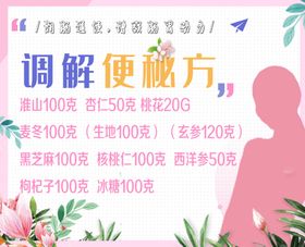 养生食谱配方综合类调解便秘方