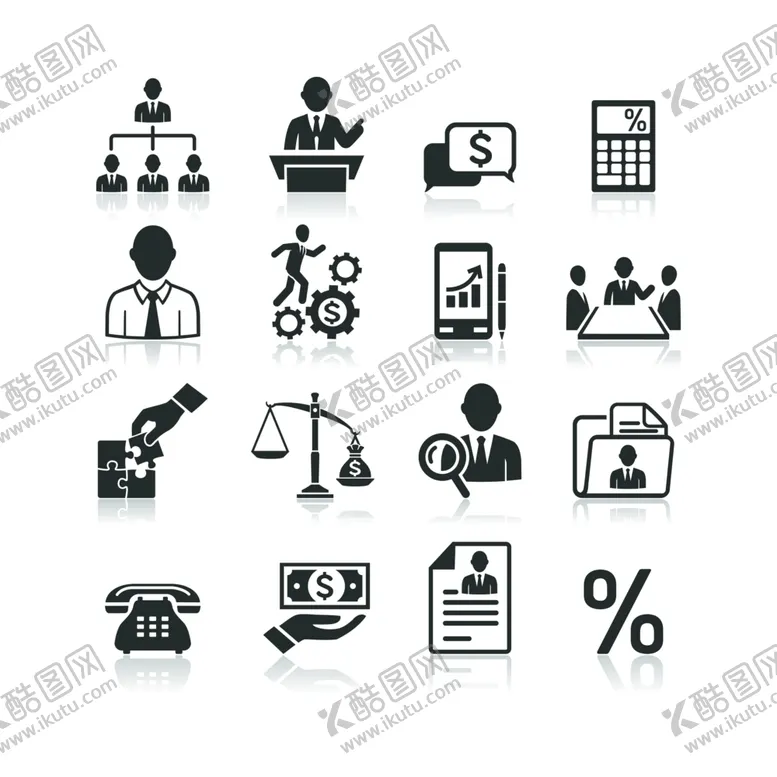 编号：27437906242247204581【酷图网】源文件下载-金融图标商务图标办公图标