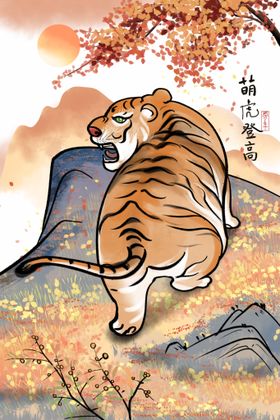 2022虎年字体展板新