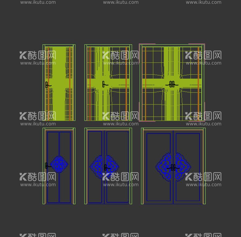 编号：50557210171655469125【酷图网】源文件下载-门窗模型