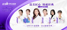 医美私密医生专家团队介绍海报
