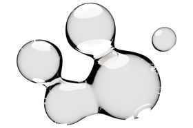 水滴免抠泡泡透明肥皂泡泡变幻肌理