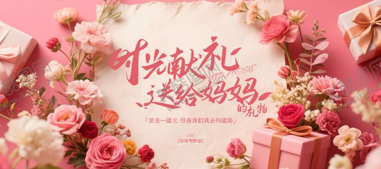 编号：57790305052216423471【酷图网】源文件下载-母亲节主题横版海报
