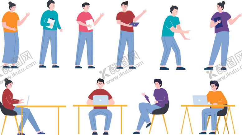 编号：44109009240836522155【酷图网】源文件下载-手绘人物插画