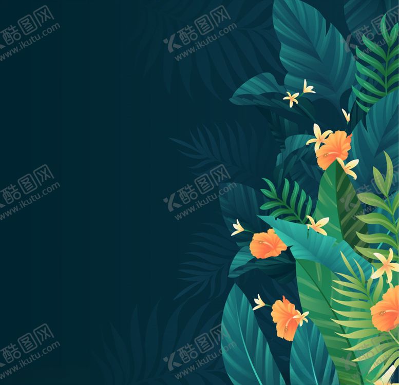 编号：82304809230646142572【酷图网】源文件下载-植物插画背景边框图片